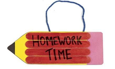 DIY Craft: Homework Time Door Sign